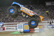 Hot Wheels' new design at Monster Jam World Finals 5, circa 2004.