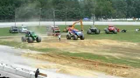 Racing against Bigfoot in Canfield, Ohio in 2008.