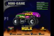 The Incredible Hulk in Monster Jam: Maximum Destruction.