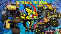 Outback Thunda mascot design.