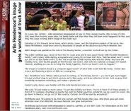 The Arlin Henderson image put on Bounty Hunter for one show.