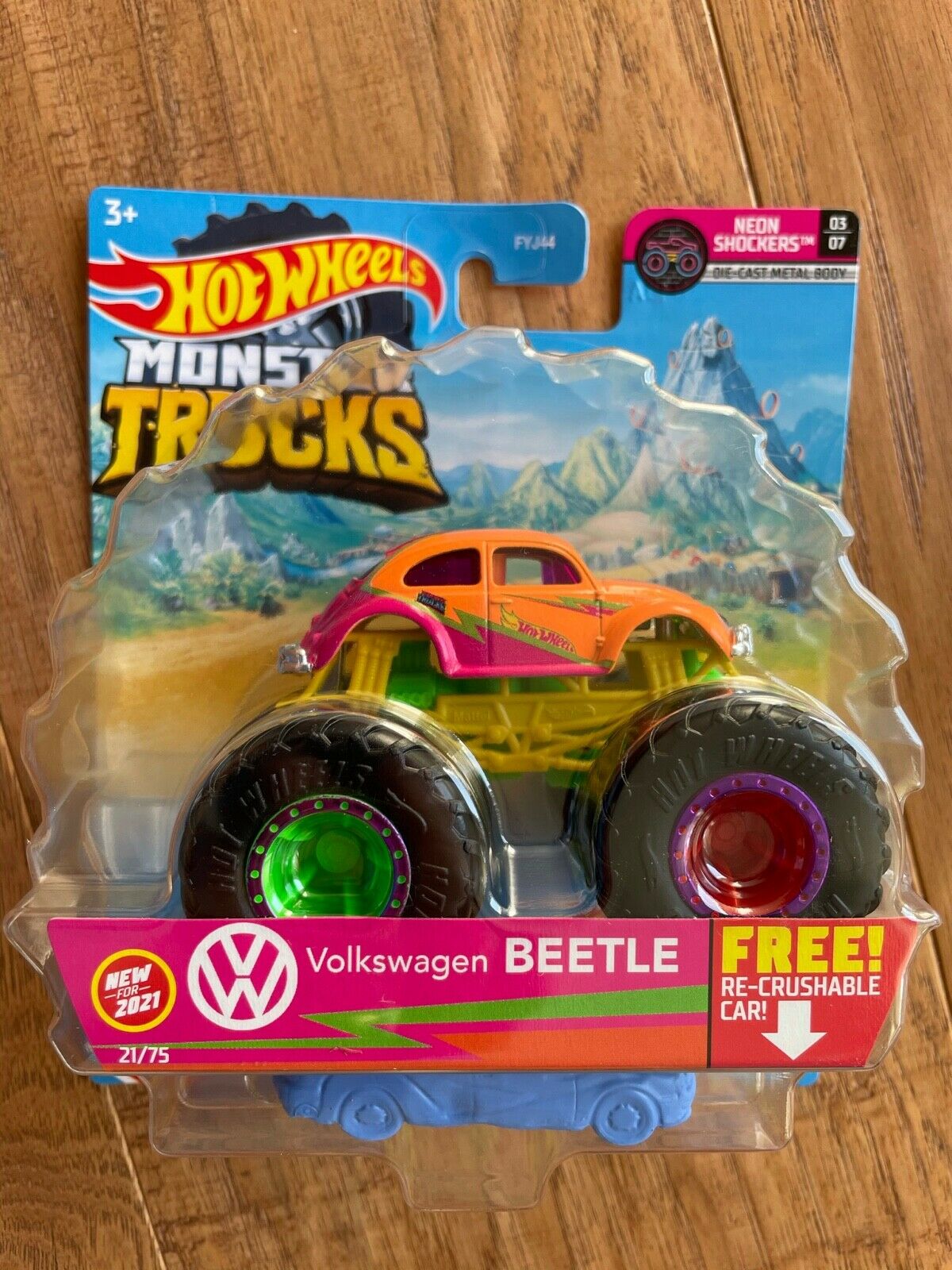 Hot Wheels Psycho-Delic Volkswagen Beetle Diecast Car 