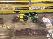 Grave Digger 7 winning the first freestyle championship.