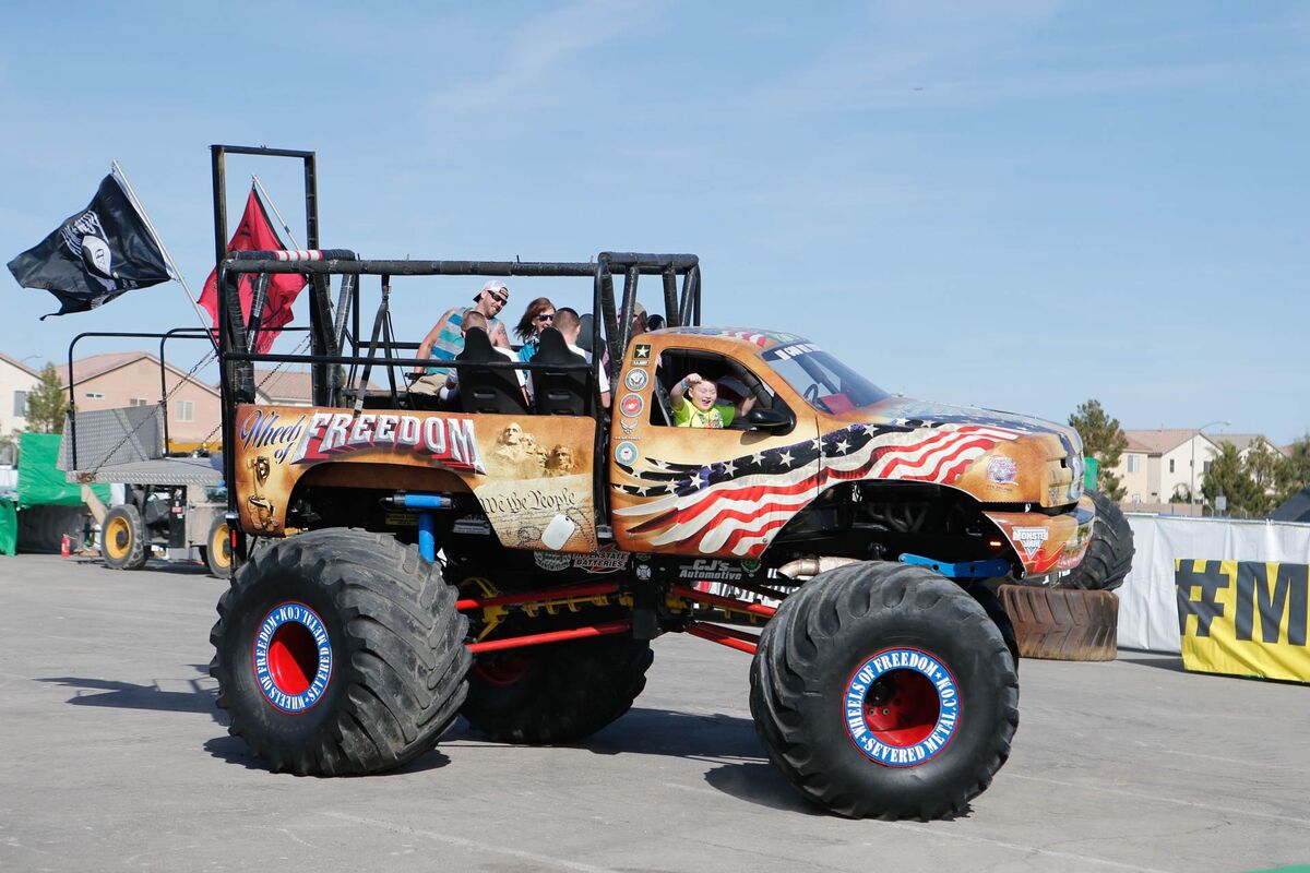 WE RODE IN A MONSTER TRUCK 