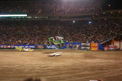 Monster Jam Freestyle Orlando FL 2008, Monster Jam Orlando 2008 Freestyle, By MonsterTruckinatorTV