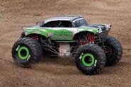 Glow in the dark green and gray Avenger for the Monster Jam World Finals XXI.