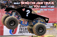 Black Stallion, running as the base for Monster Jam (Truck).