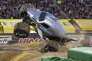 Sipes competing in Monster Jam World Finals 19, circa 2018.