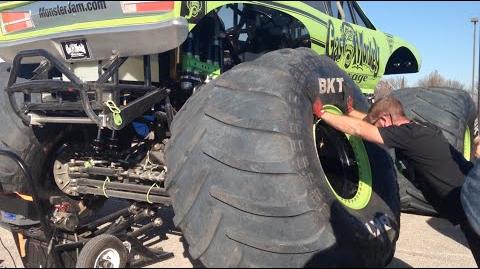 Photos of the new BKT Tires Monster Jam Truck