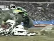 Avenger's freestyle run from the European airing of the event, in particular the UK. Note the timer graphic and Bravo 2 logo, Bravo 2 being a UK TV channel.
