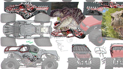  Monster Jam ThunderROARus Drop Playset with Exclusive