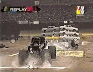 Mr. Destruction performing The Wall of Steel in 2001.
