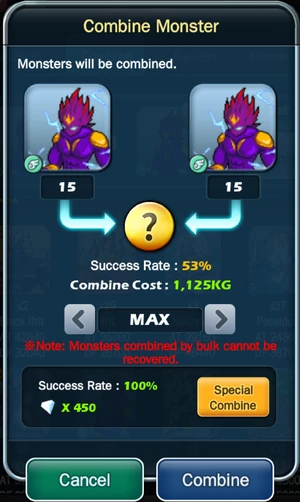 Monster Combinations | Monster Warlord Wiki | Fandom