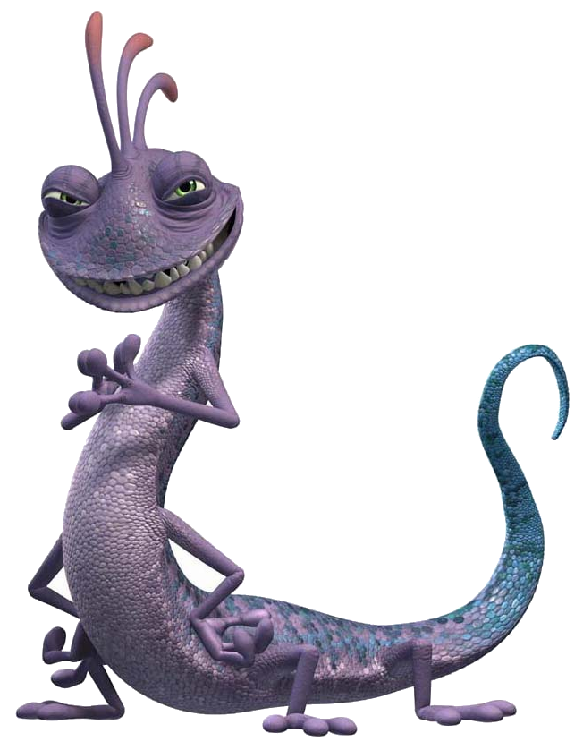 Personagem de desenho animado monstro alienígena roxo com chifre