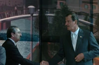 José Natividad Gonzáles Parás junto al Presidente Vicente Fox durante la presentación del Proyecto de Integración Urbanista Macro Plaza-Parque Fundidora y Río Santa Lucía.