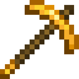 gold pickaxe minecraft