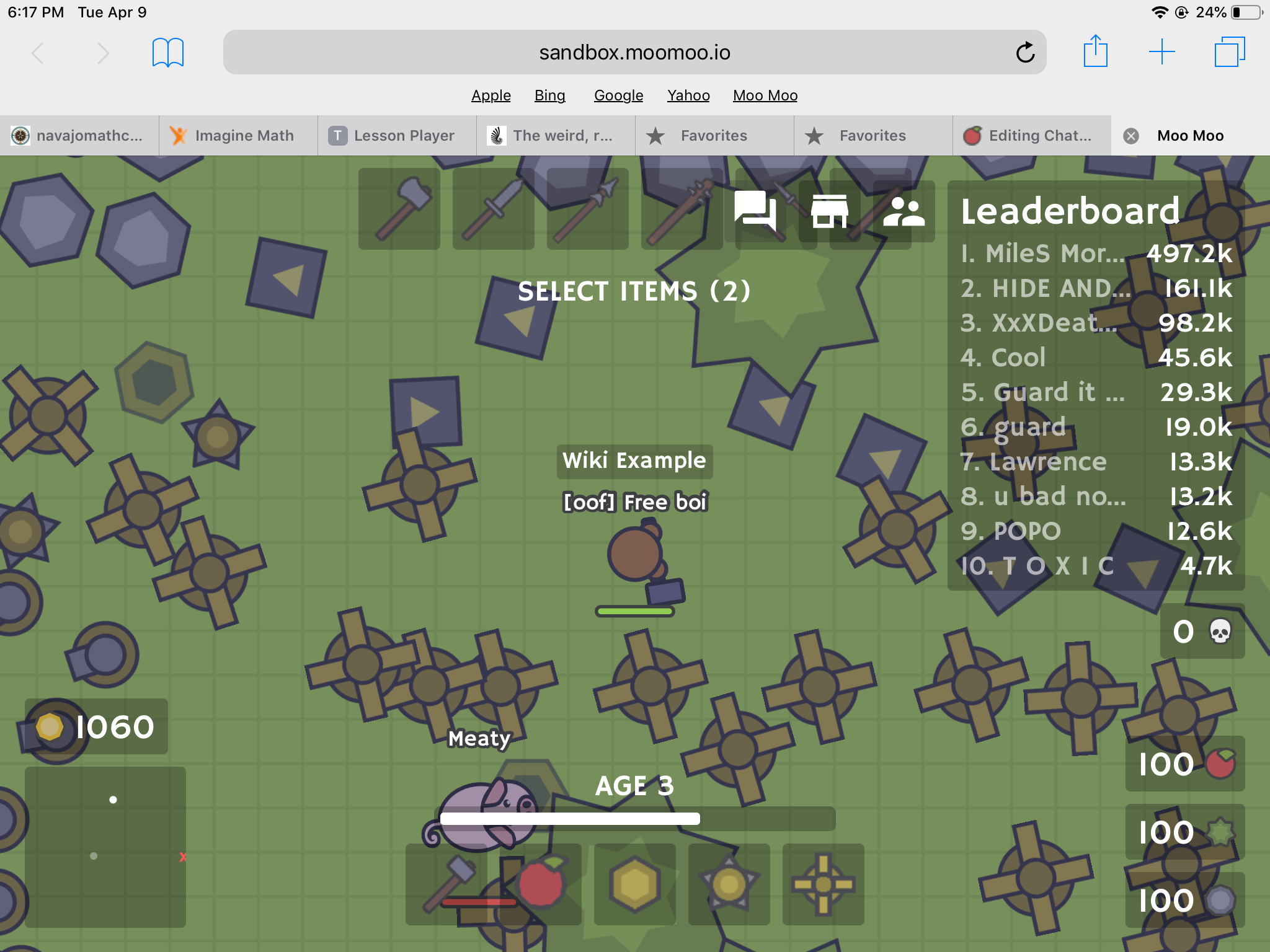 Moomoo.io 2 Play Online - MooMoo.io Game Guide