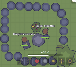 Moomoo - Io Wiki - Moomoo Io Castel Wall, HD Png Download - 1960x1960 PNG 