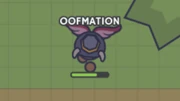 A fellow player using bull helmet+blood wings+musket that destroy someone.