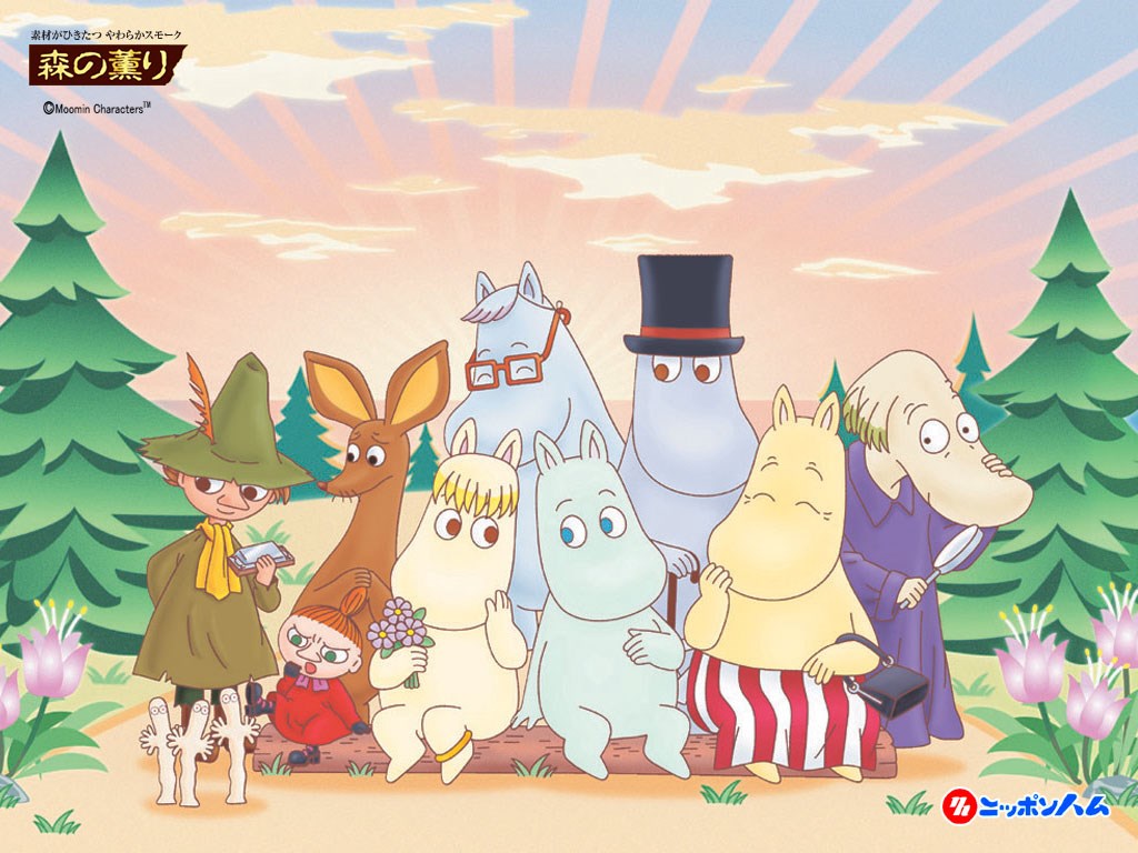 Moomin characters. Семья Муми троллей. Герои мультыильма Муми Тролль.