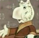Moominpappa as he appears in Shlyapa Volshebnika