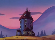 Moominhouse in the evening.