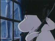 Moominpappa Looks Outside the Window