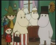 Moomin Family and Vampire in Fillyjonk's House