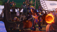 Fighting off the Scourge near the coast of Stratholme