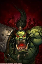 Grom consumes demon blood.