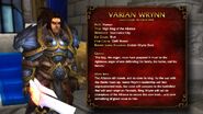 Infographic of the first High King, Varian Wrynn