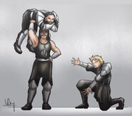 Sirs Baxtyr, Tildom, and Adalhard.