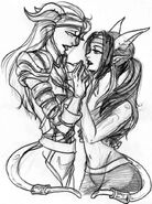 Casylia and Xnuna - Artist unknown