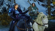 Approaching Arom's Stand