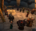 The meeting of Horde leader in Bloodgulch before the fighting began.