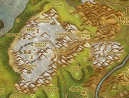 A zoomed-in map of the Kingdom of Alterac, with Voss View's location highlighted.