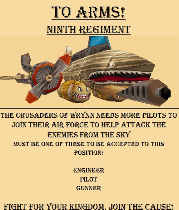 Crusaders of Wrynn Recruiting Poster: Air Force | Moon Guard Wiki 