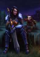 Kara and Nibbles in a Stormsong farm