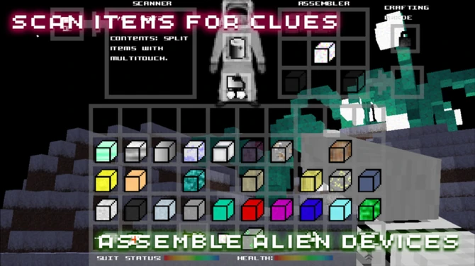 Scan items for clues, assemble alien devices!