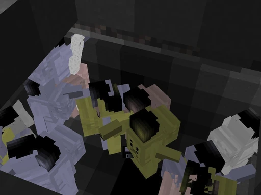 The same scene without the hyperglass block.