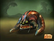 Das Sumpfmonster, ein Gegner aus dem Spiel