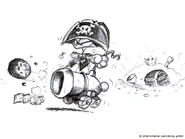 Ein Scribble aus Moorhuhn Piraten