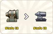 MHSZ Kanone Stufe 13