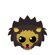 The head of the Season 1 Black-Maned Lion when it uses its ability