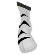 The left side leg of the "Season 2" Zebra.