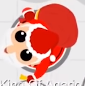 King of Agario as Santa