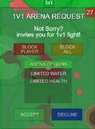 The new request bar for 1v1s.