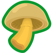 The Season 2 brown mushroom in Land (in-game from February 1, 2022 – November 15, 2024)