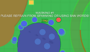 The first warning with the old chat filter system