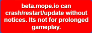 A notice added around May 2020